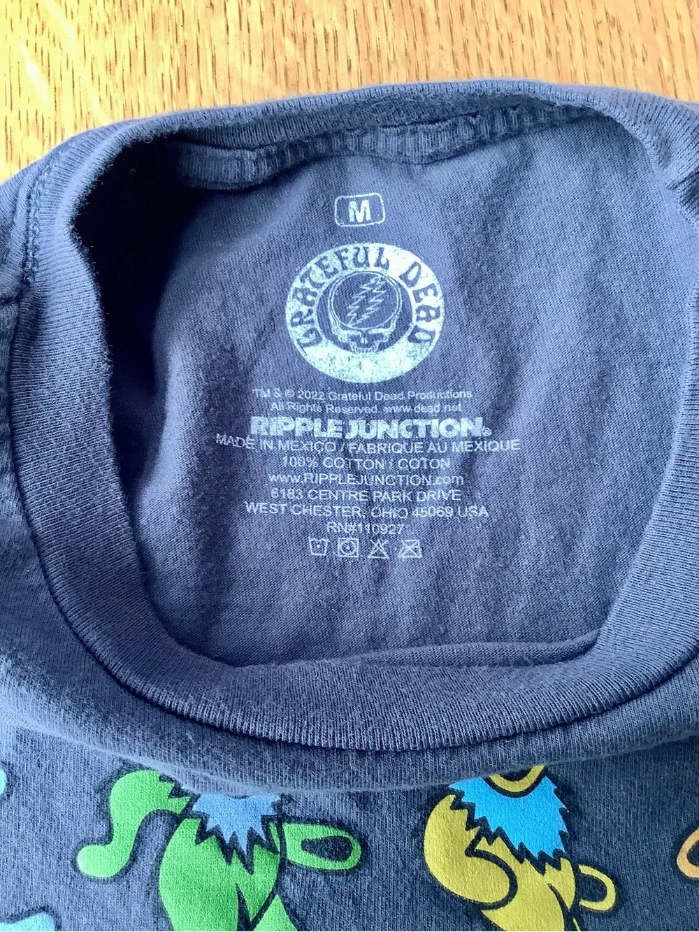 Grateful Dead 4 Dancing Bears - Ripple Junction Official - Deadhead Tee - Men's